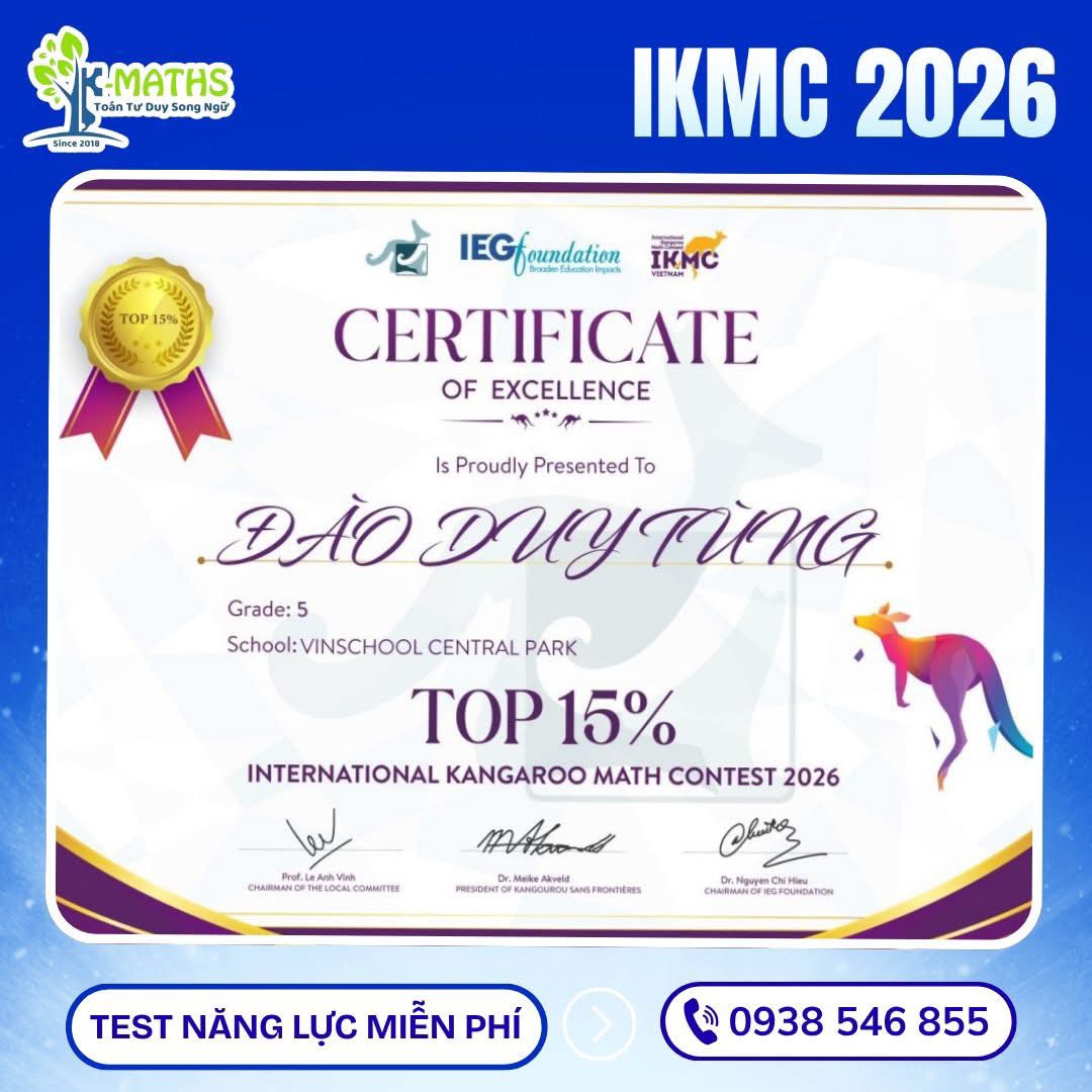 K-Maths IKMC 2026 quốc tế