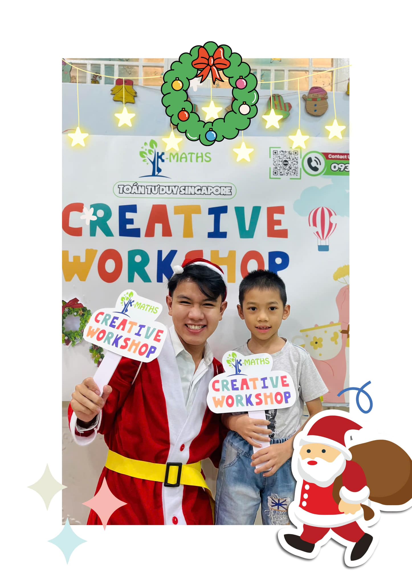 học sinh K-Maths Workshop Christmas vui vẻ