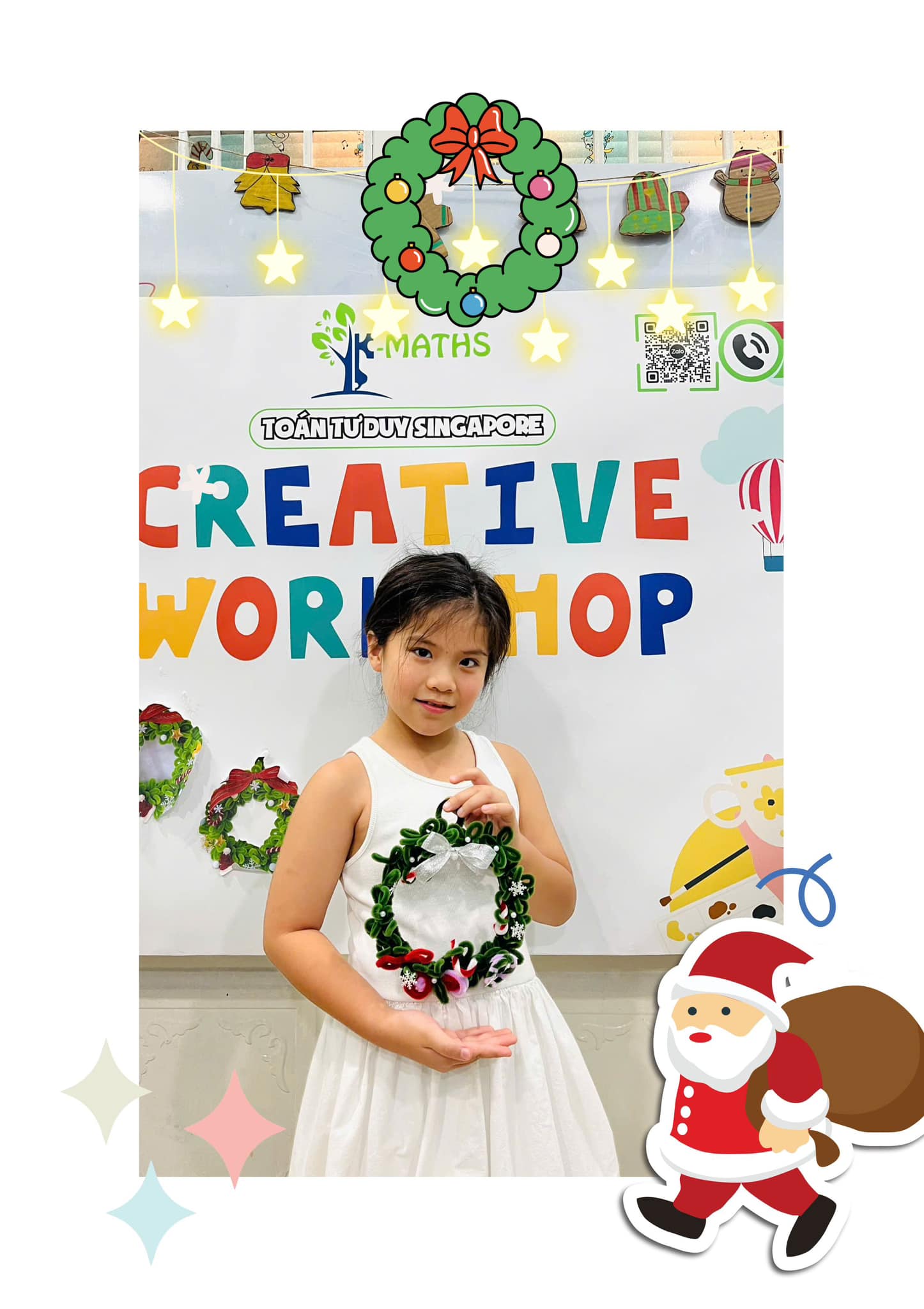 Workshop Christmas K-Maths trẻ em hạnh phúc